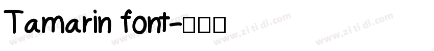 Tamarin font字体转换